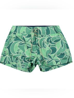 Patagonia Pataloha Board Shorts Women’s 5 Green Floral Surf Swim Vintage